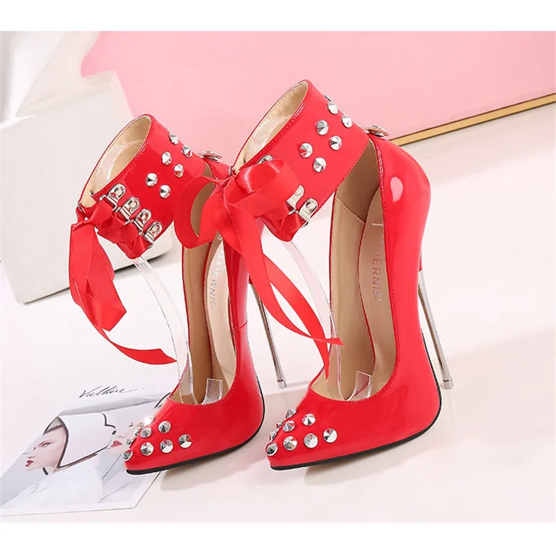 red high heel shoes