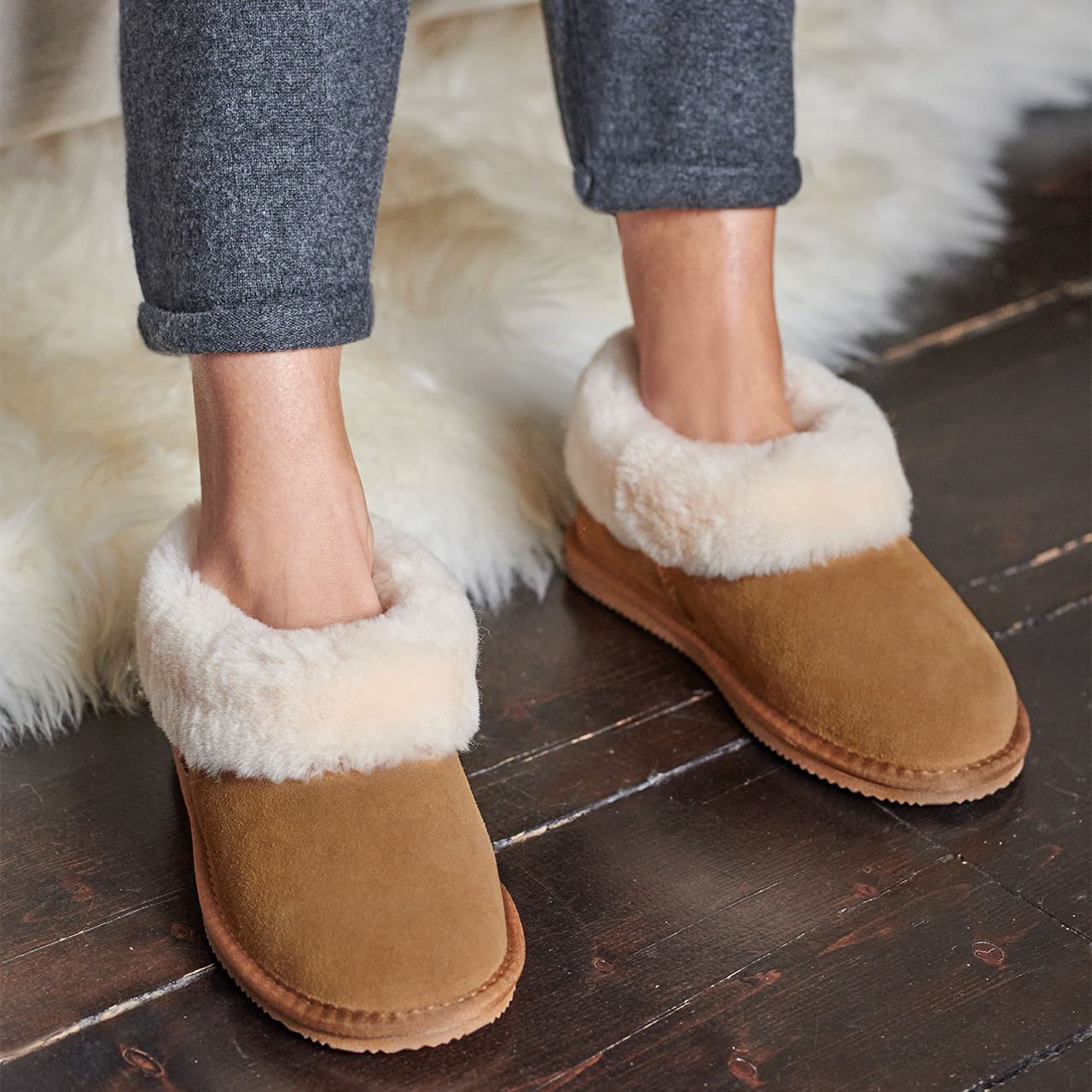 women's sheepskin slippers