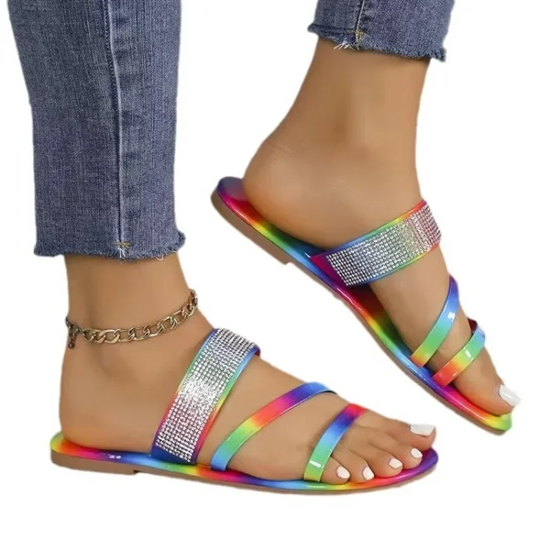 women's rainbow sandals