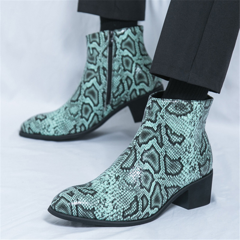 snakeskin boots